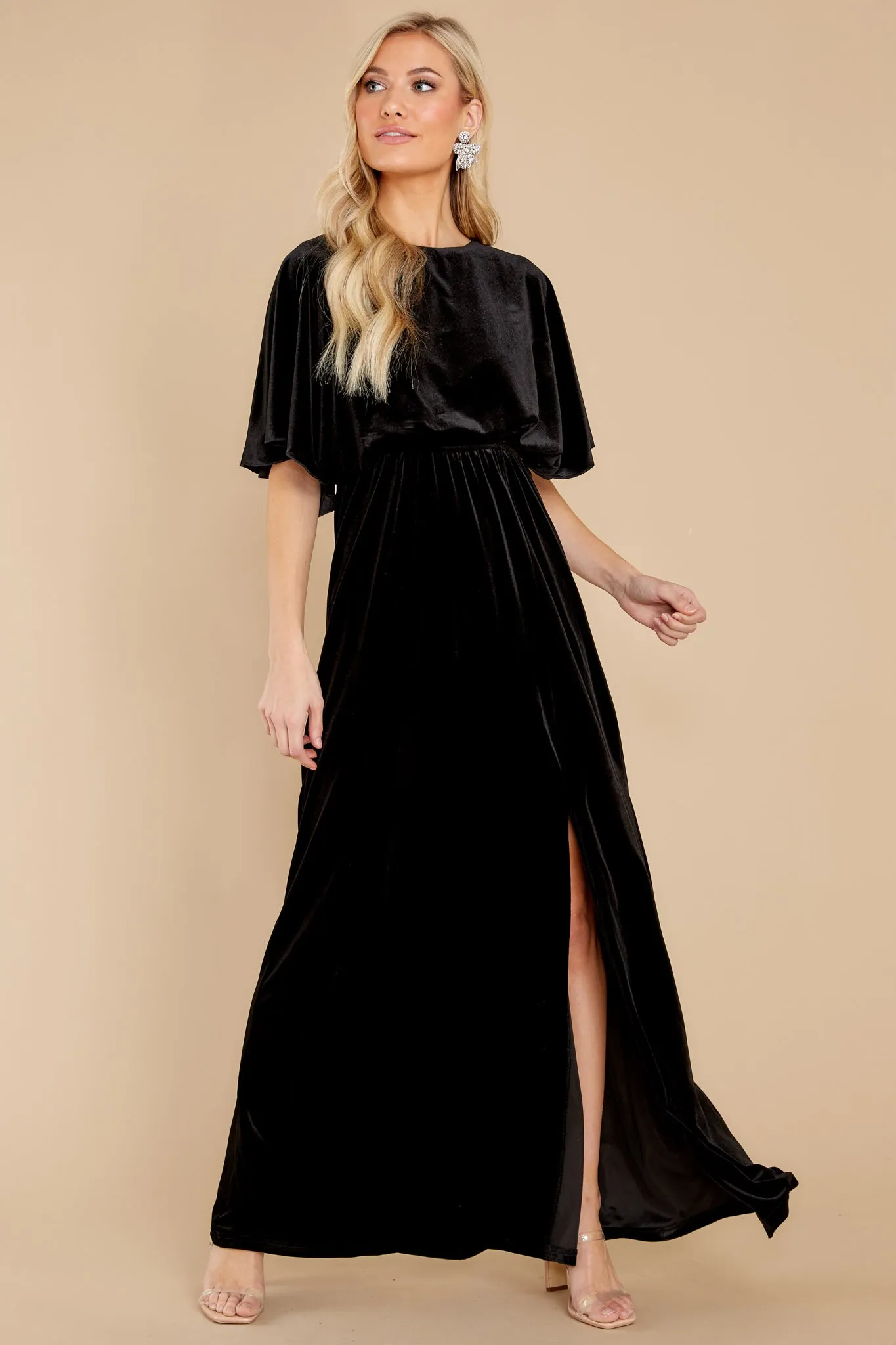 Ready For Tonight Black Maxi Dress