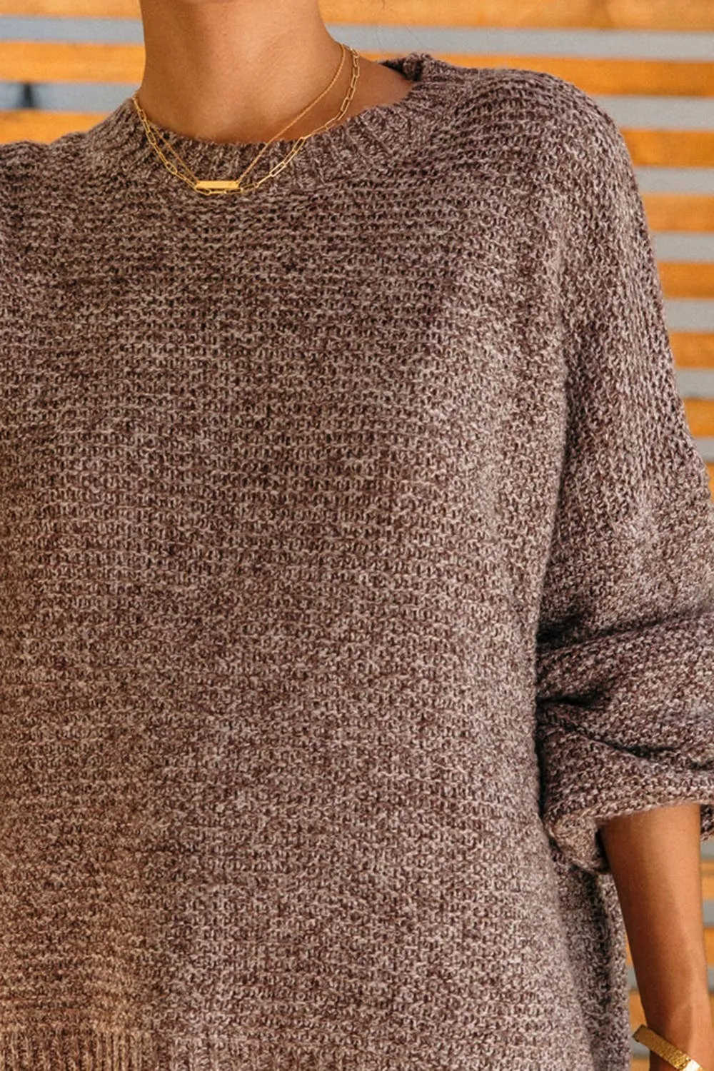 Relaxed Knit Sweater - Oat