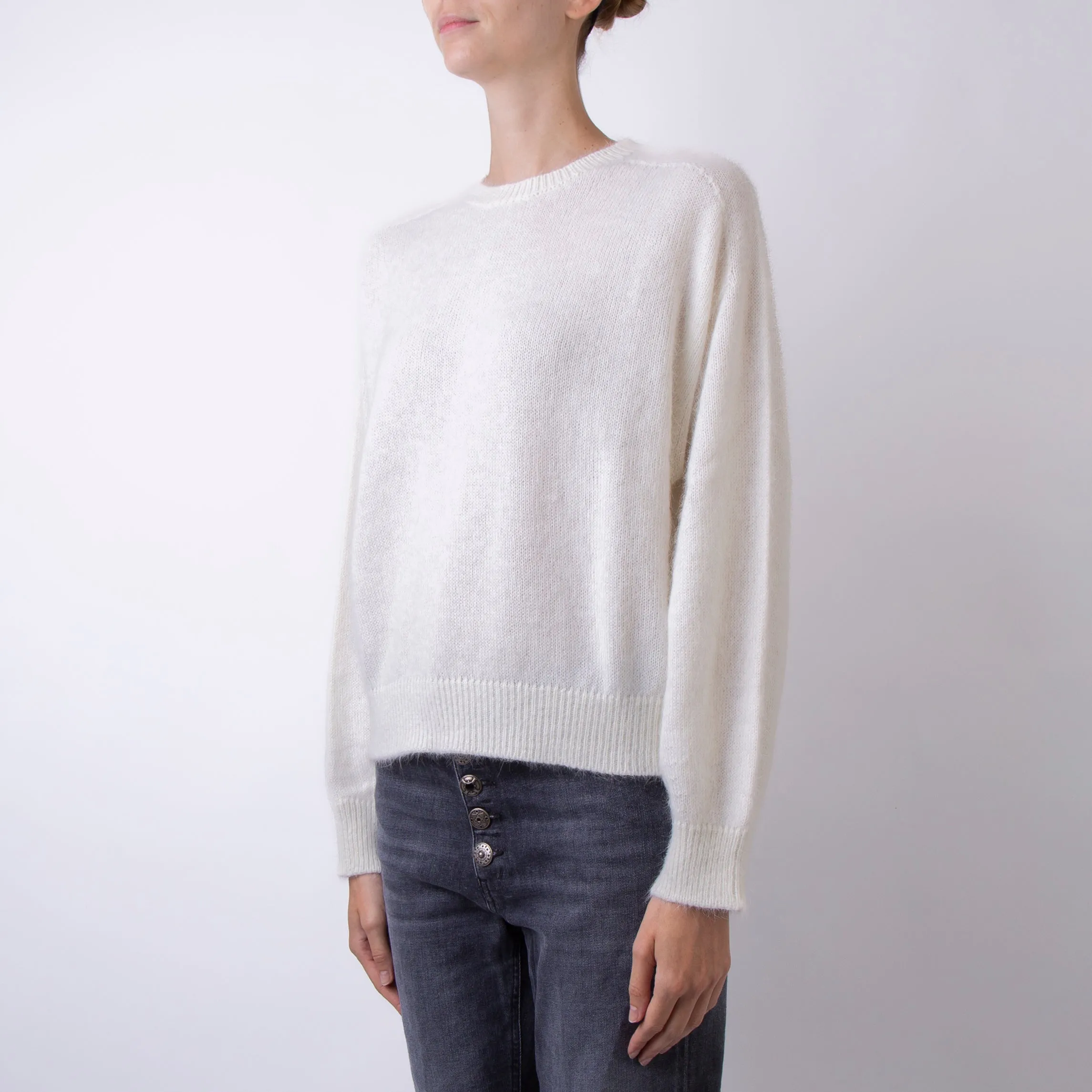 ROBERTO COLLINA SWEATER A30201 02 WHITE