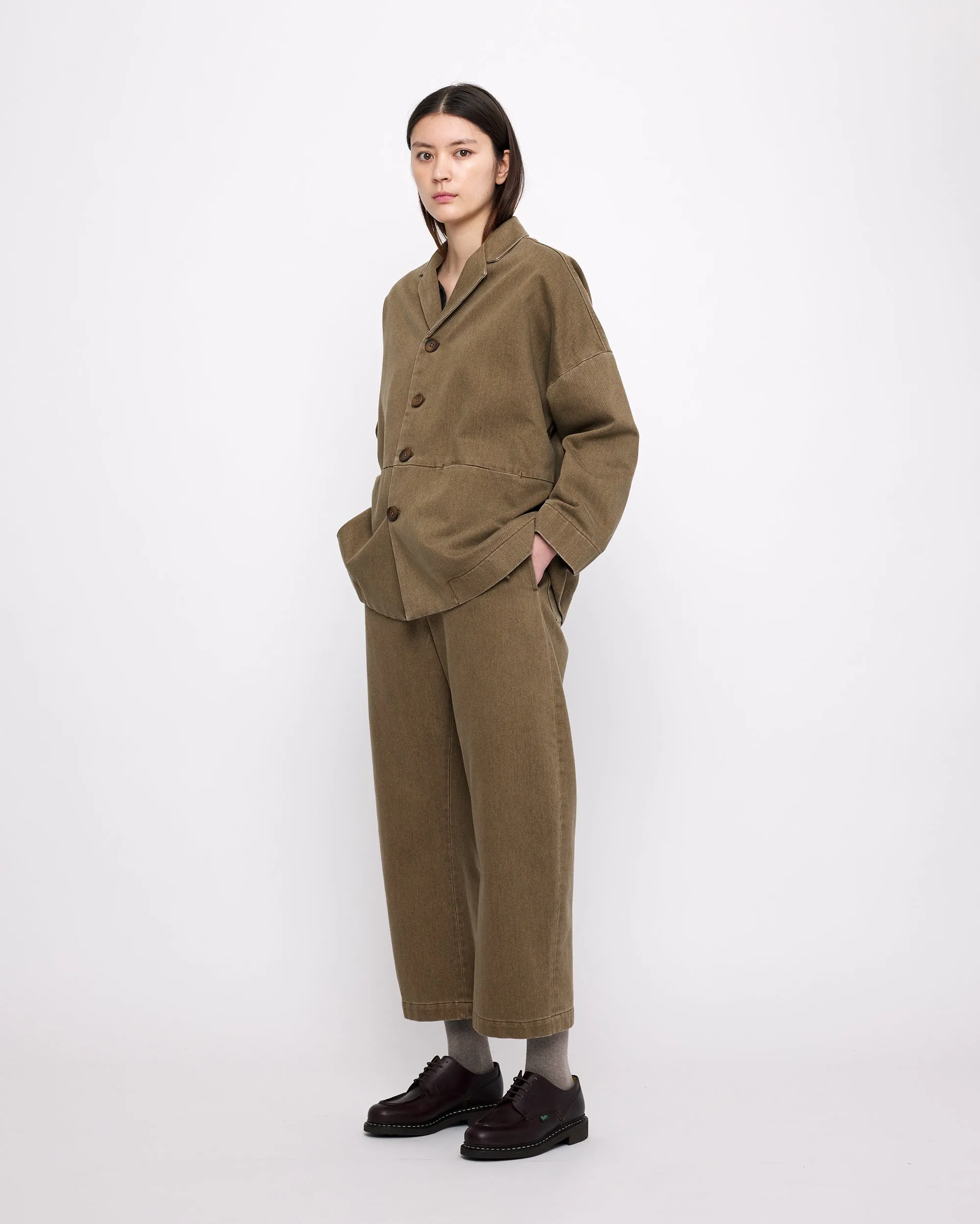 Sand-Washed Blazer Coat - FW24 - Washed Walnut