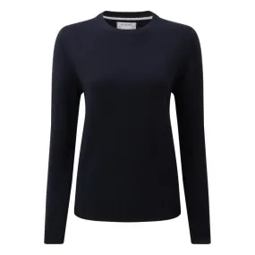 Schoffel Ladies Merino Crew Neck Jumper - Navy