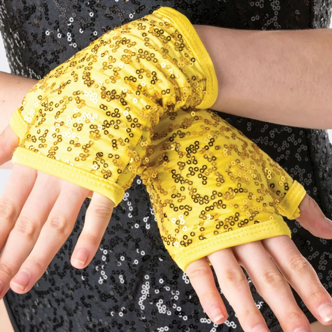 Sequin Fingerless Gloves