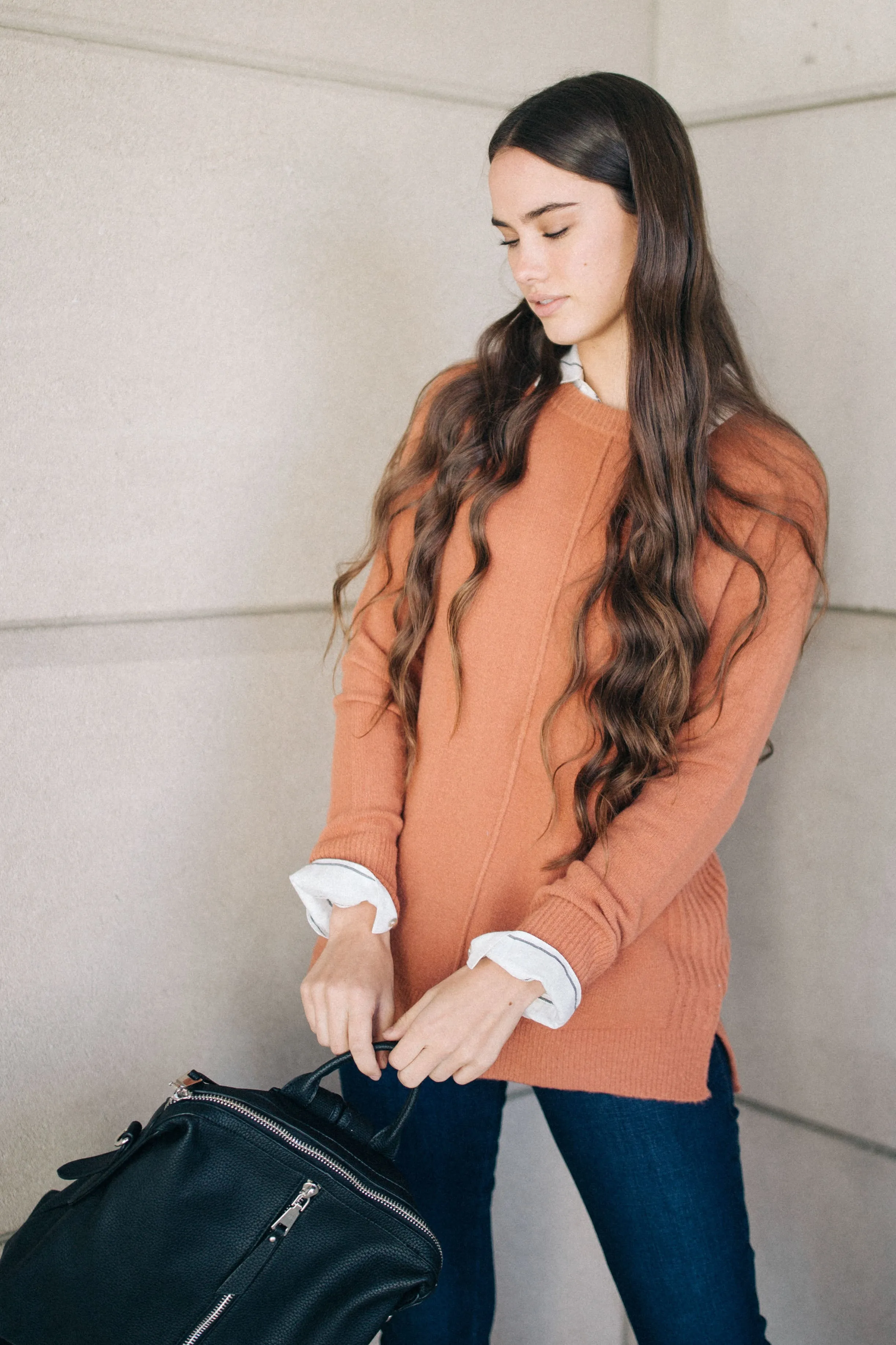 Serina Sweater in Brick