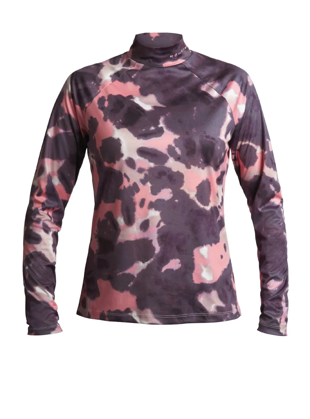 SIZE XXS - ROHNISCH Addison Printed Long Sleeve Base Layer Rose Blur