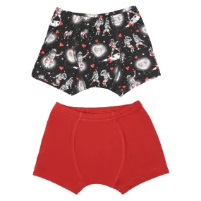 Space Hearts Boys Boxer Set of 2