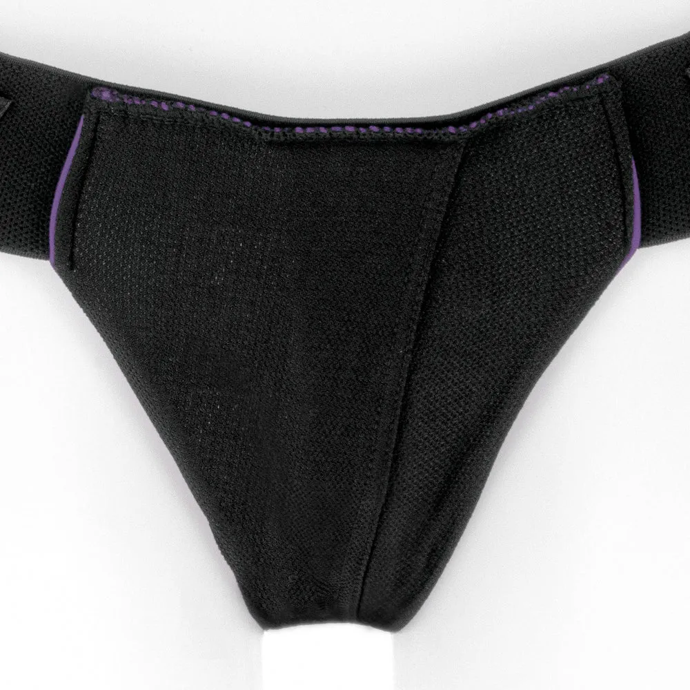 SpareParts Joque Cover Underwear Harness Purple (Double Strap) Size B Nylon