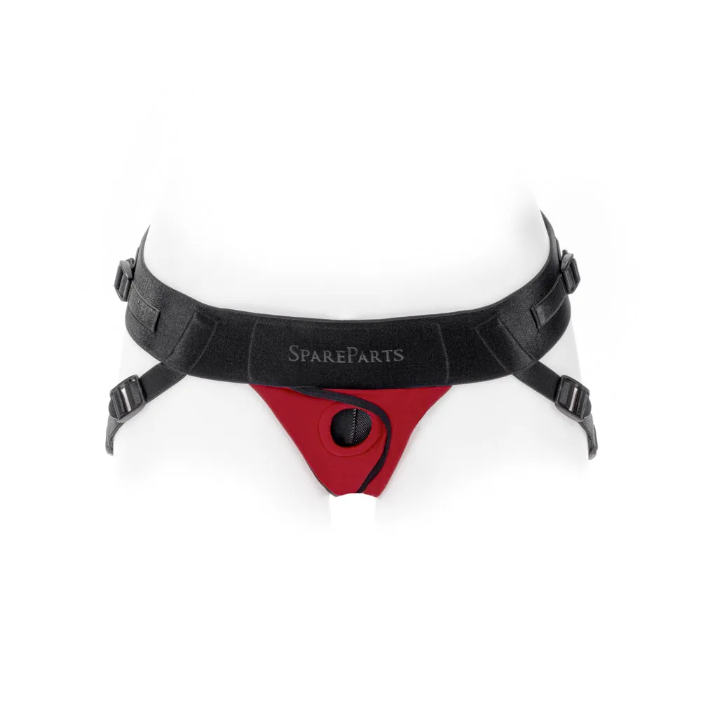 SpareParts Joque Cover Underwear Harness Red (Double Strap) Size B Nylon