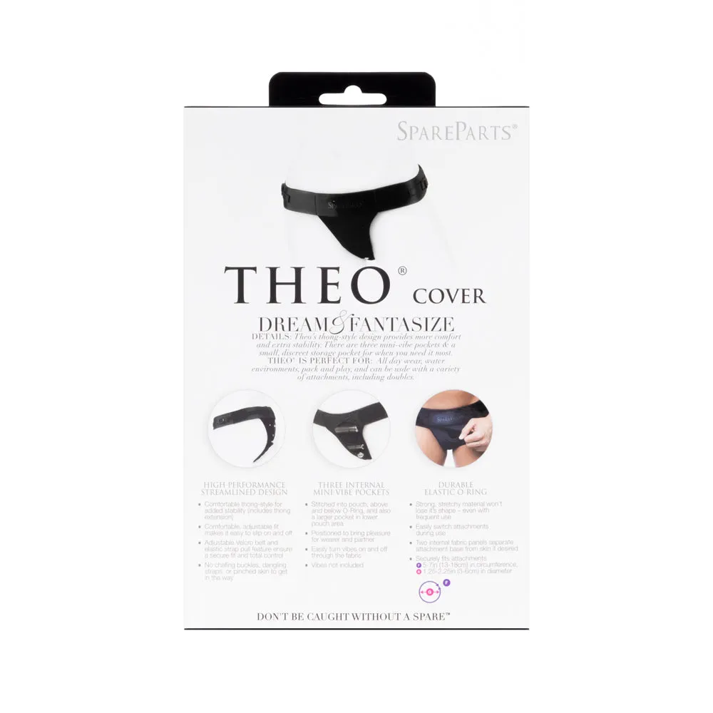 SpareParts Theo Cover Underwear Harness Black (Single Strap) Size B Nylon