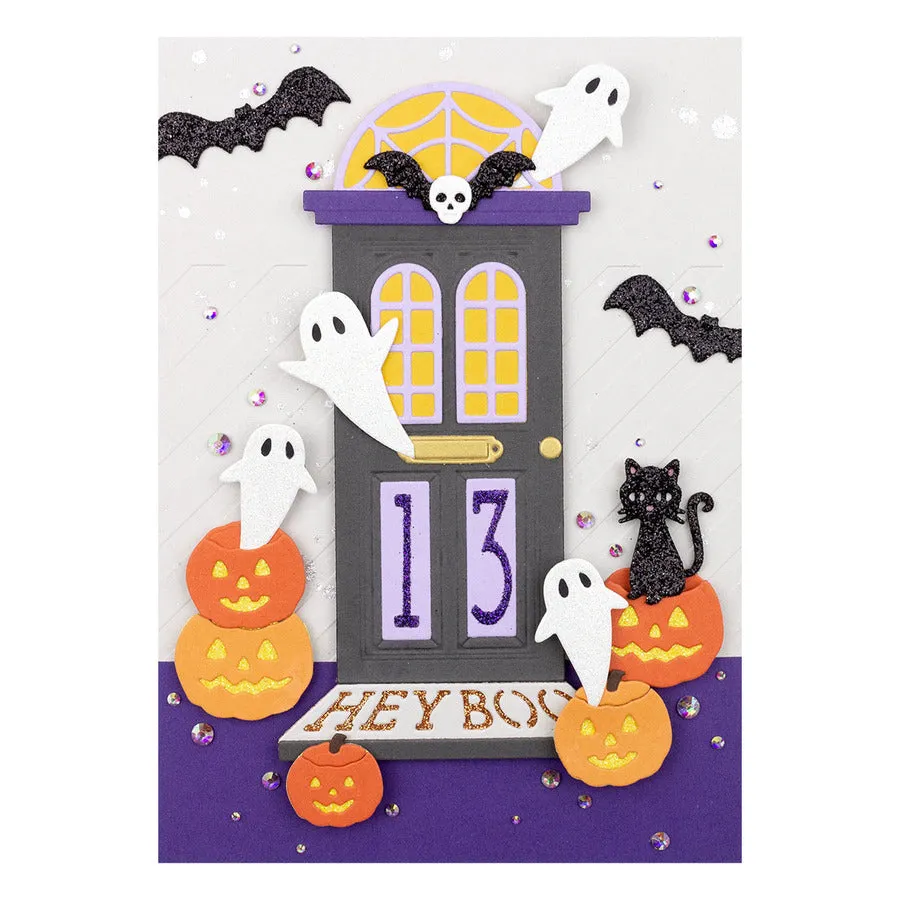 Spellbinders -Open House Boo! Etched Dies from the Halloween Collection