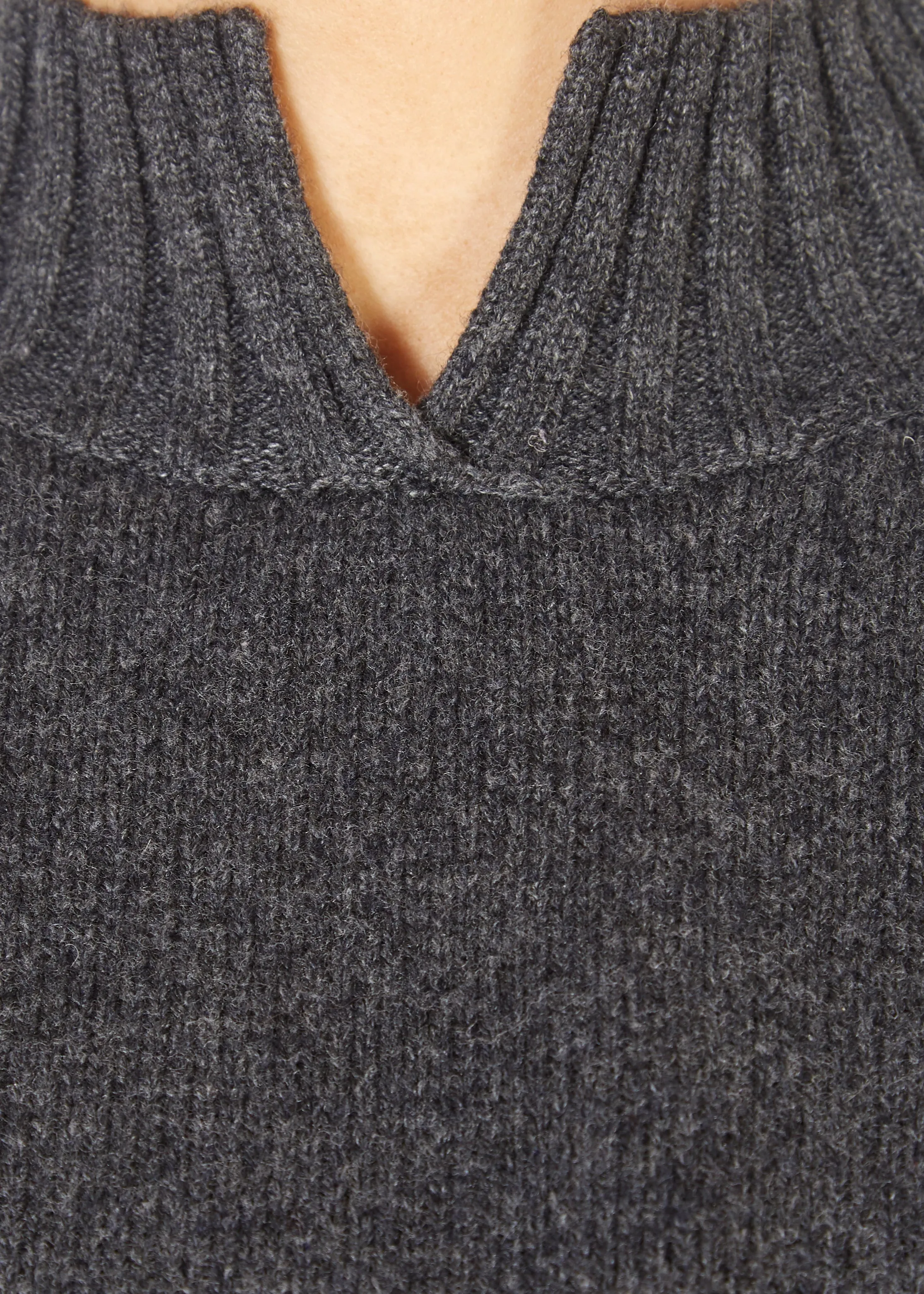 'Stella' Graphite Grey Cashmere Sweater