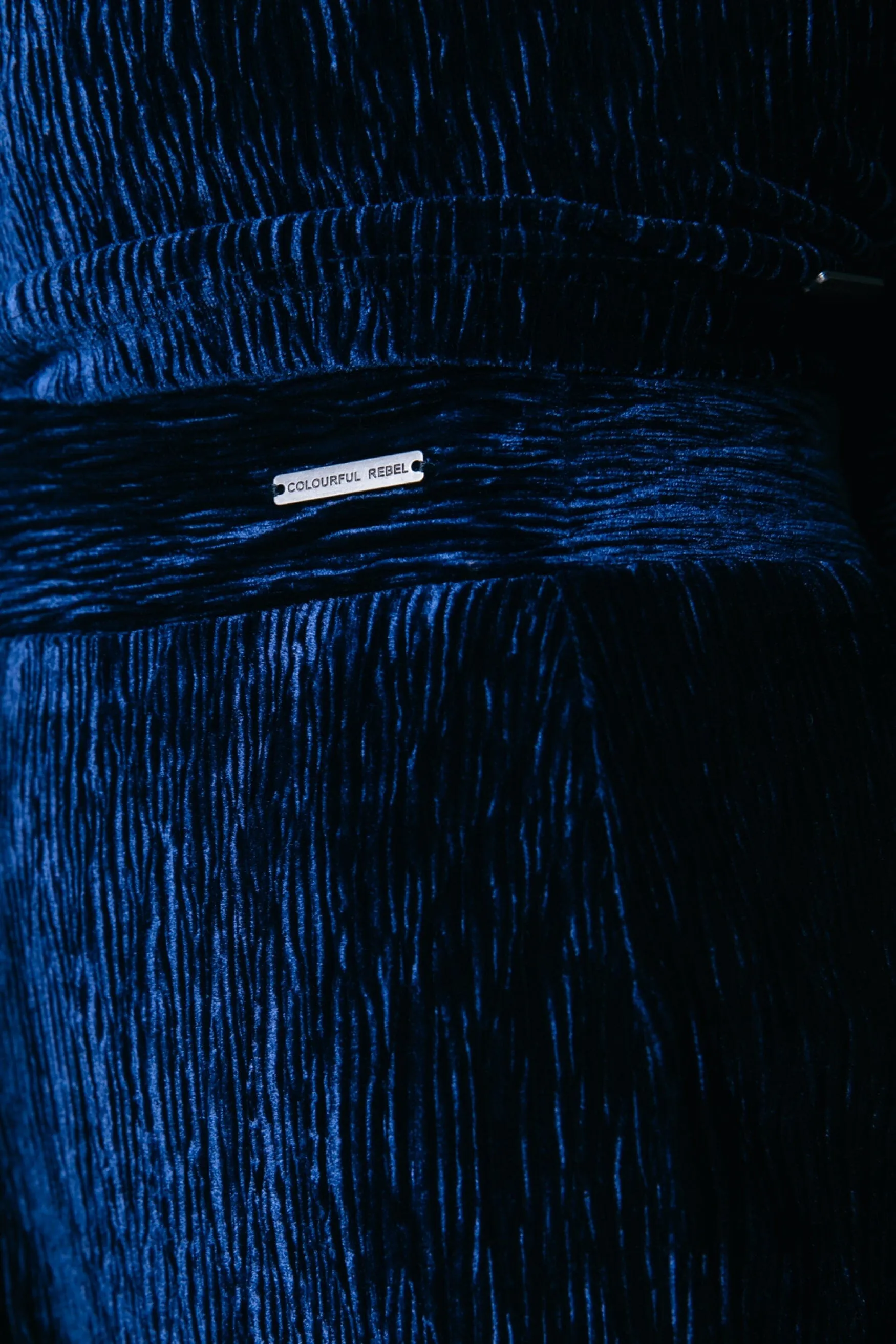 Structure Velvet Flare | Peacoat Blue