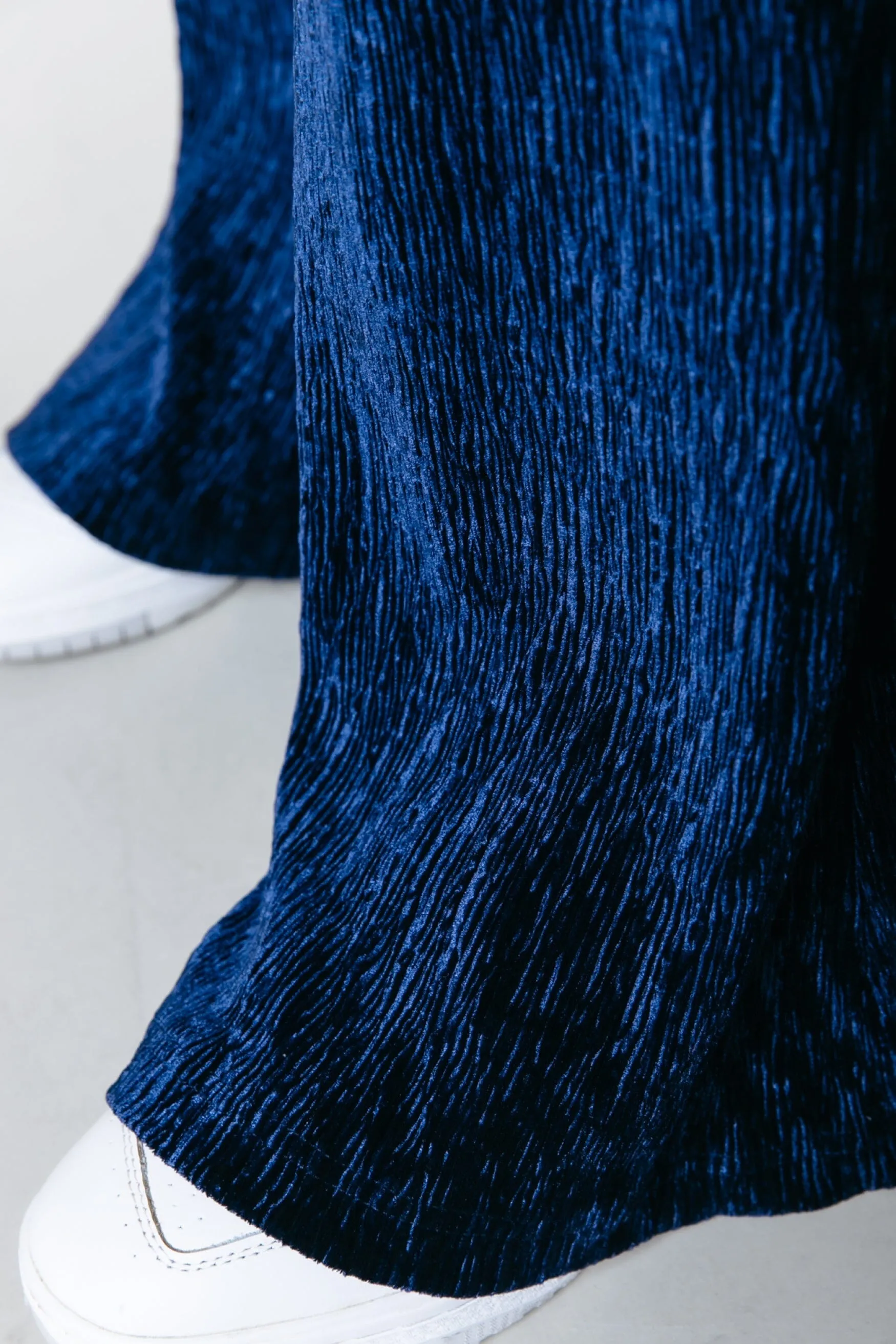 Structure Velvet Flare | Peacoat Blue