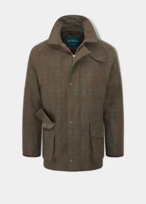 Surrey Waterproof Tweed Coat In Hemlock - Shooting Fit