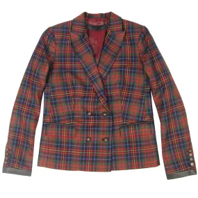 Tartan Plaid Wool Blazer