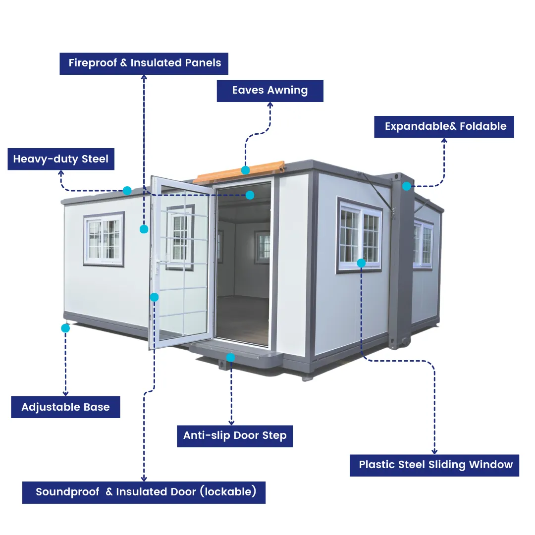 Tiny Home 15ft x 20ft, Expandable Prebuilt Home