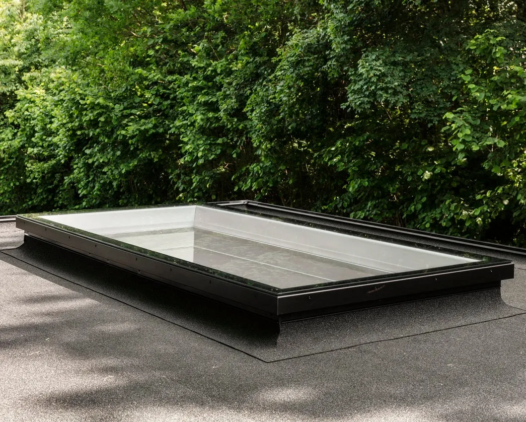 VELUX CFU 150100 S00M Fixed Flat Glass Rooflight Package 150 x 100 cm (Including CFU Double Glazed Base & ISU Flat Glass Top Cover)