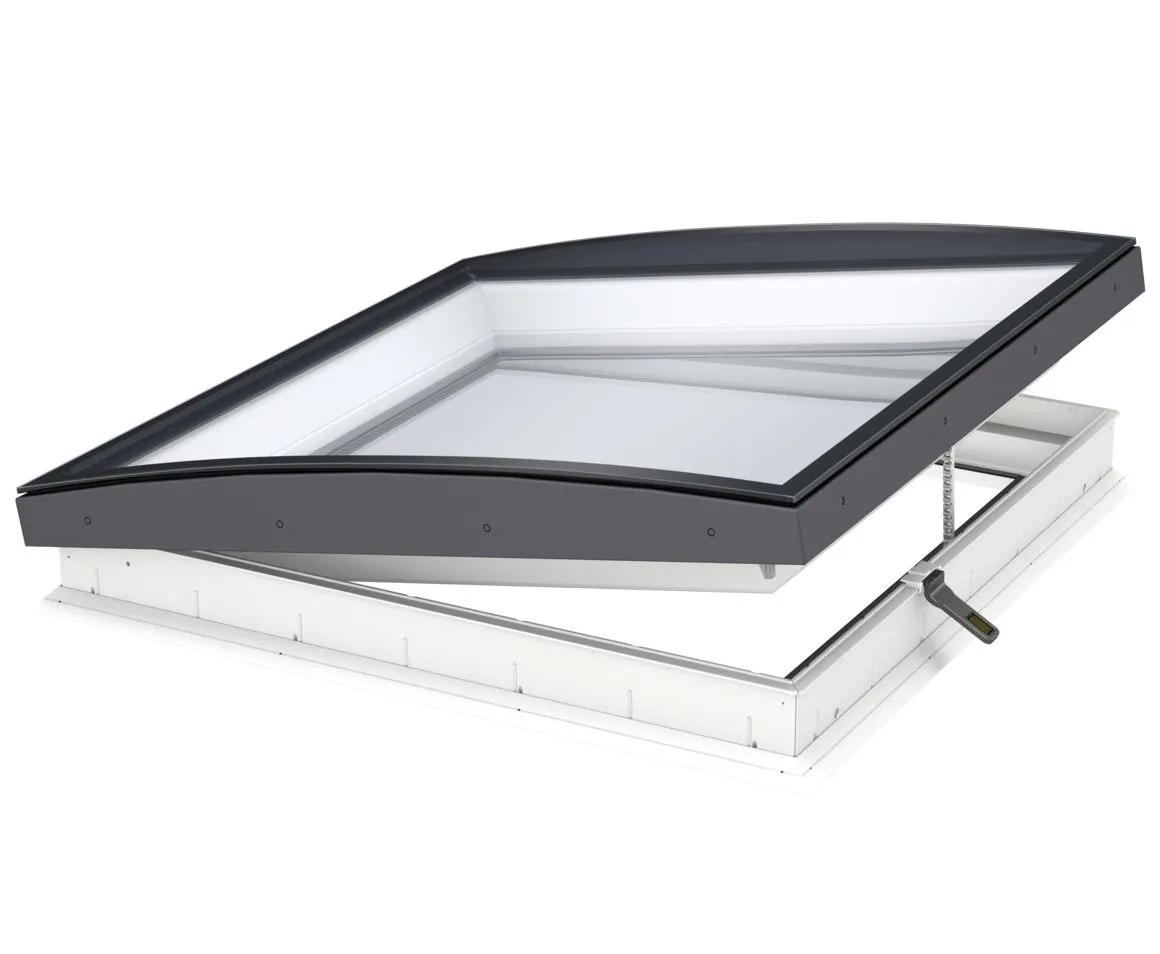 VELUX CVU 200060 1093 INTEGRA® SOLAR Curved Glass Rooflight Package 200 x 60 cm (Including CVU Triple Glazed Base & ISU Curved Glass Top Cover)