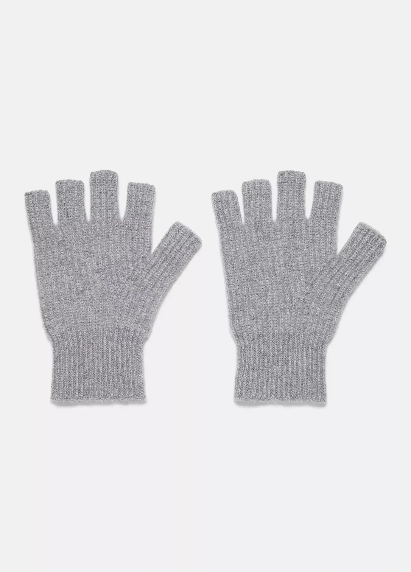 Vince Boiled Cashmere Fingerless Rib Knit Glove