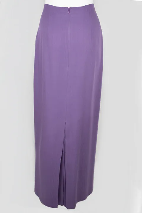 Violet High Waist Slim Maxi Skirt