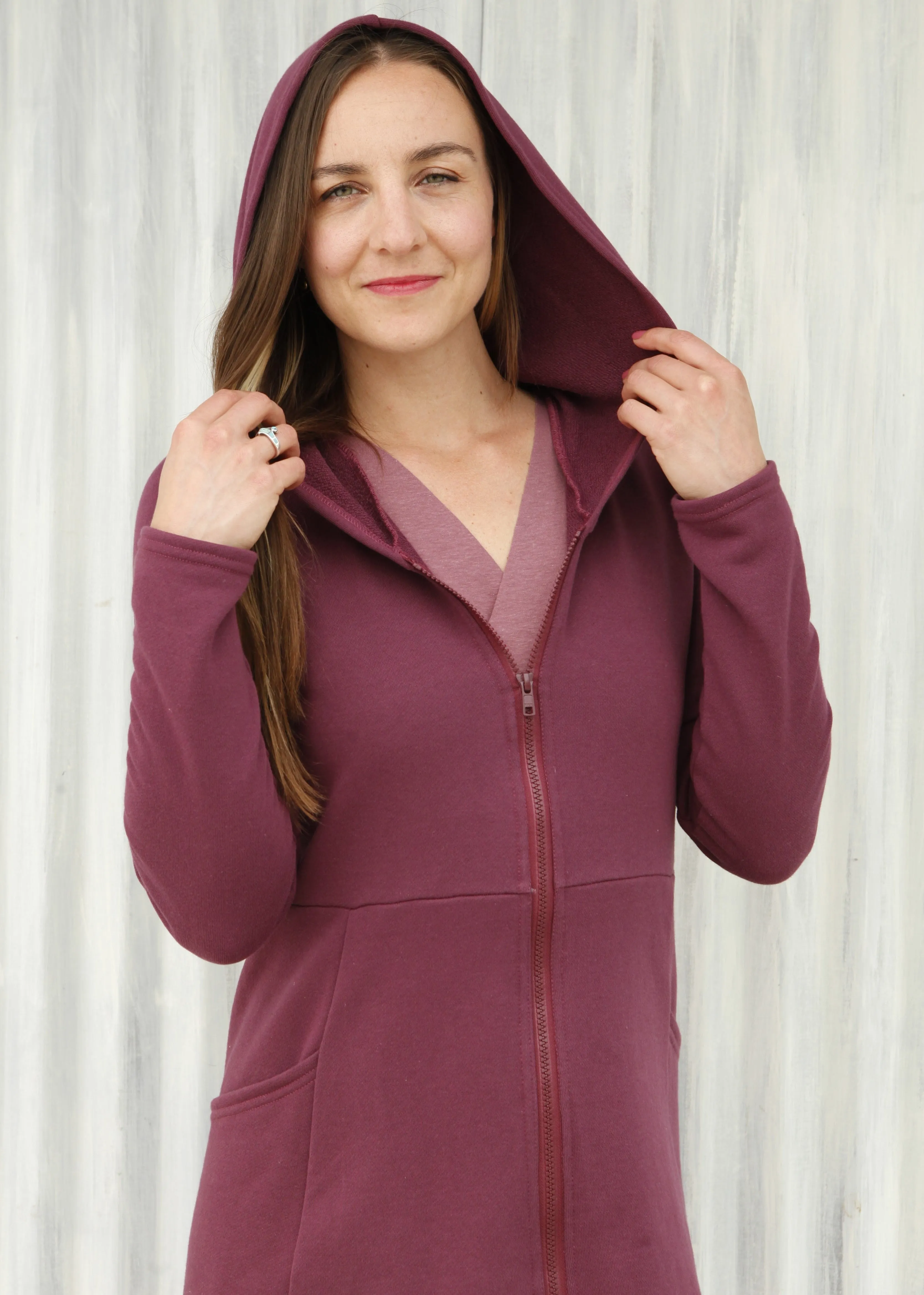 Violet Huron Zip Coat