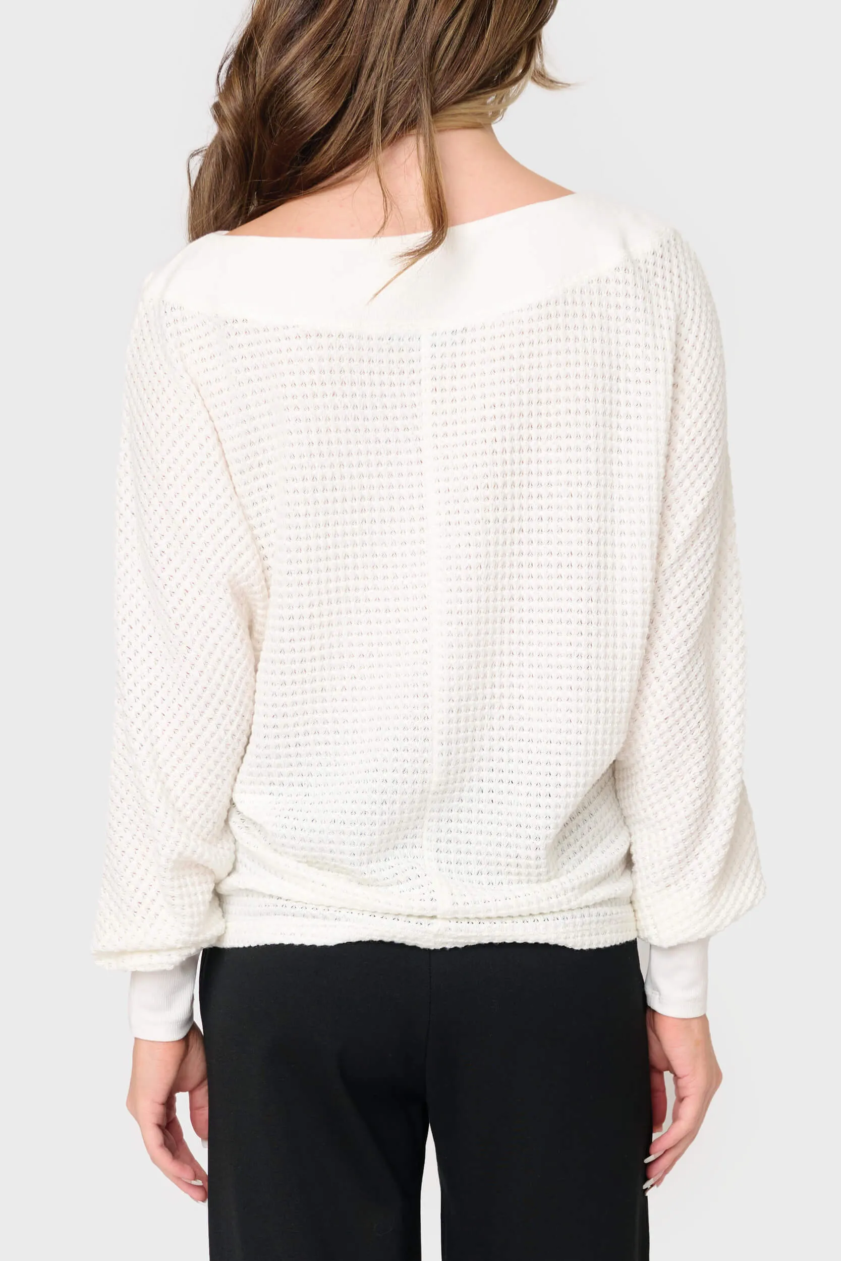 Wheels Up Open Weave Sweater