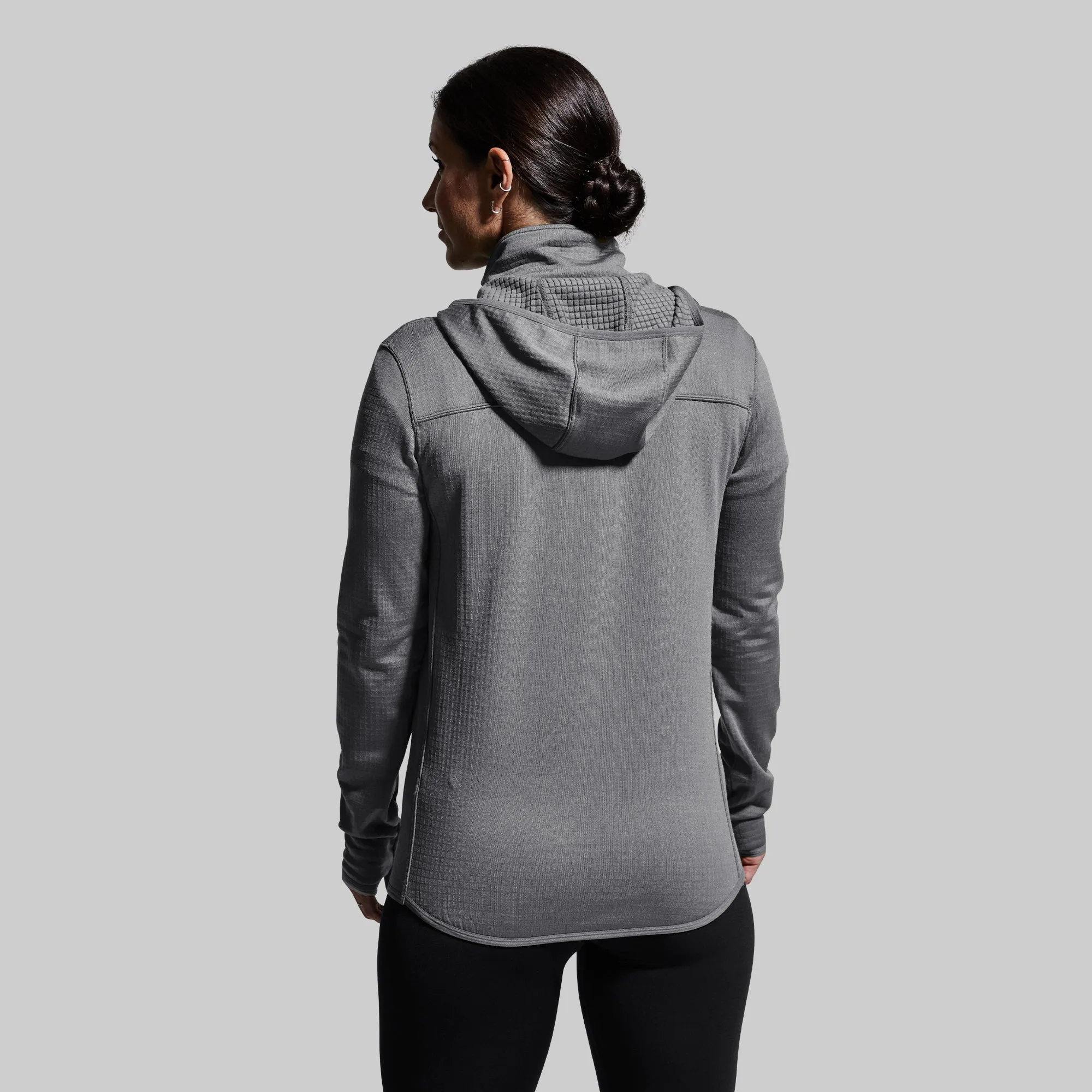 Women's Quiver Half Zip Hoodie (Wolf Grey)