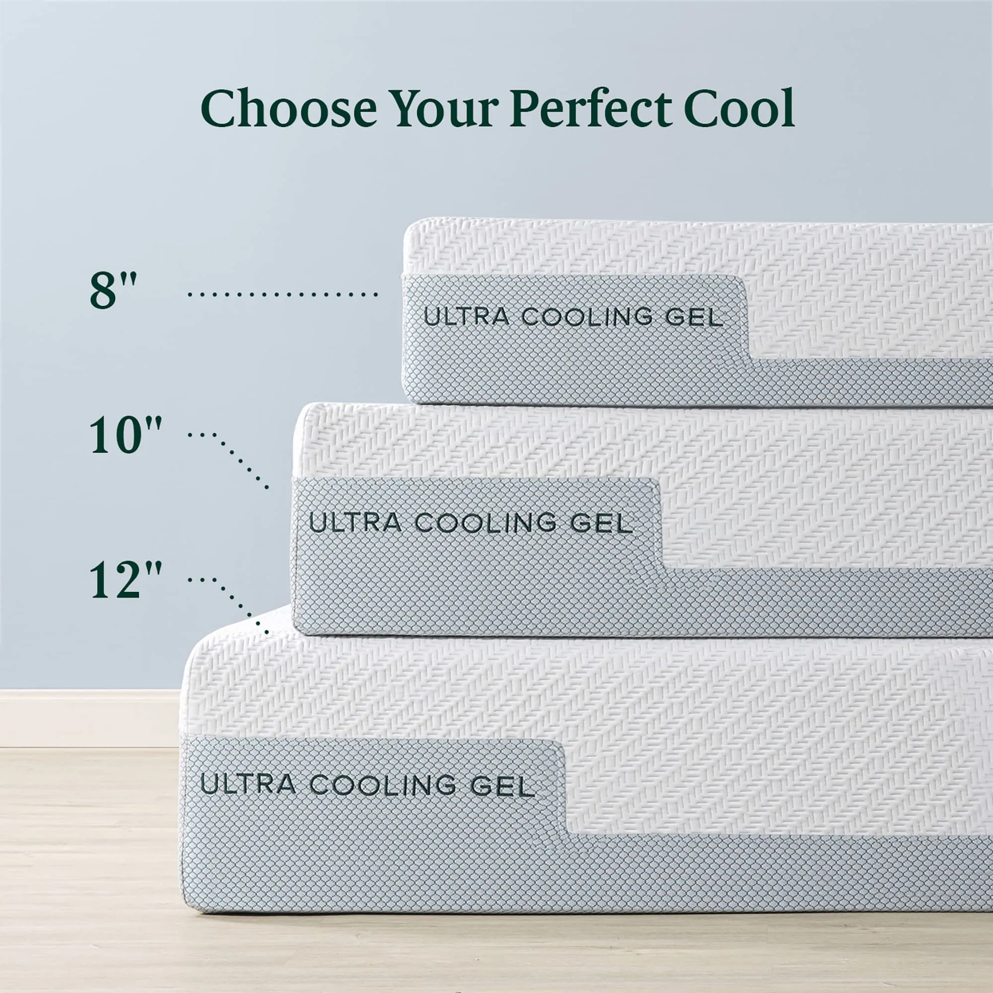 ZINUS 12 Inch Ultra Cooling Gel Memory Foam Mattress / Cool-to-Touch Soft Knit Cover / Pressure Relieving / CertiPUR-US Certified / Bed-in-a-Box / All-New / Made in USA, Queen,White